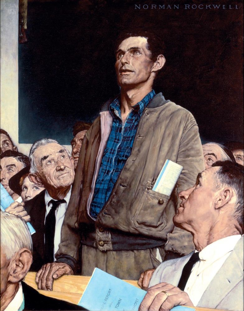 Norman Rockwell’s “Freedom of Speech”