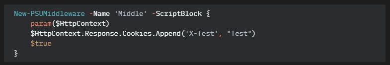PowerShell Universal middleware. 