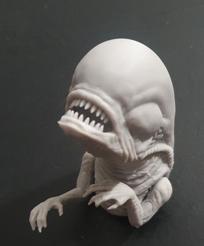 3D print of a Chestburster from Alien.