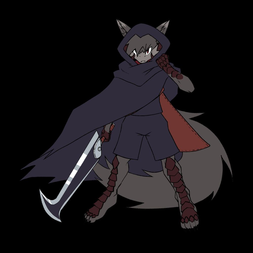 Ignis travel down into the Hollow points of Tagal in order to find his father who went missing during a failed demon hunting mission. His hands, arms and legs are now armored with tough scales