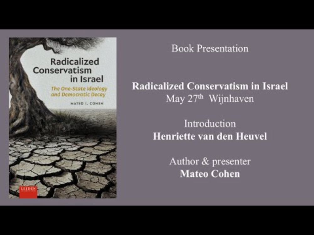 Book presentation Radicalized Conservatism in Israel
