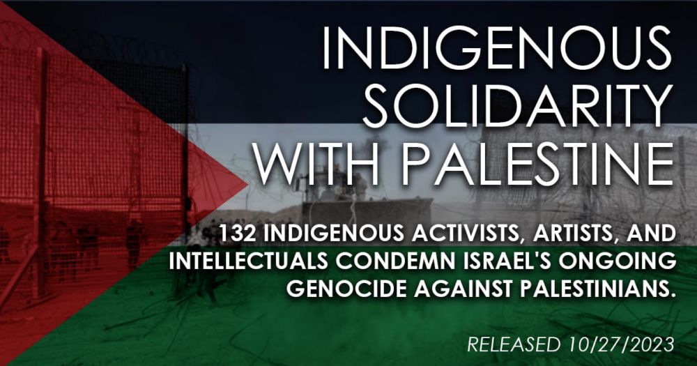 Indigenous Solidarity with Palestine - The Red Nation