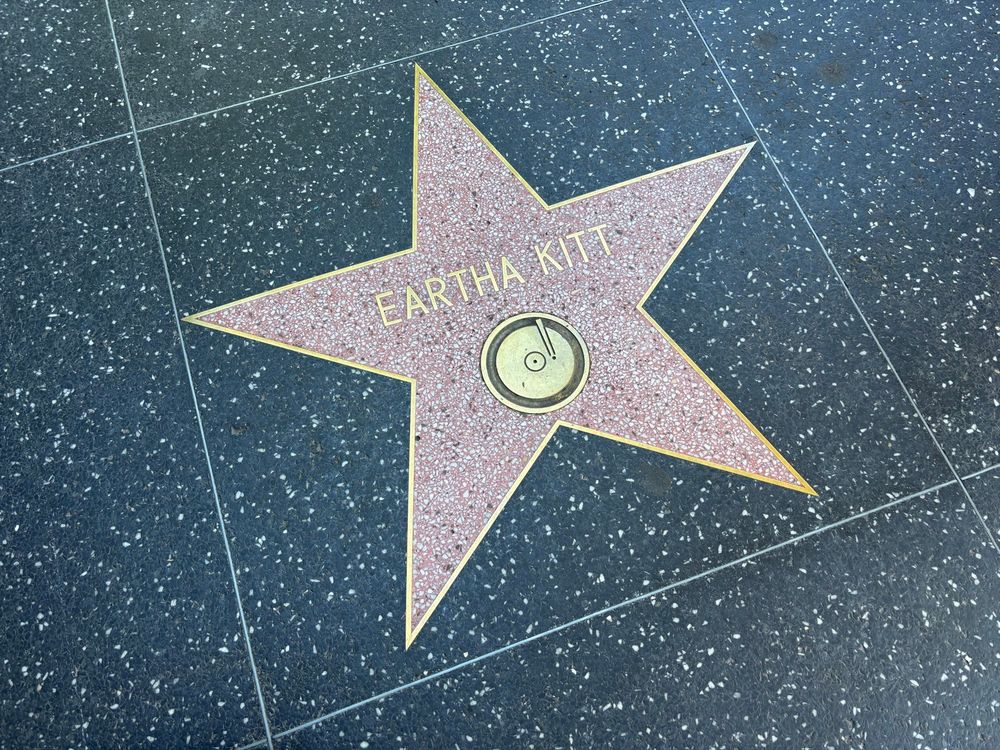 Eartha Kitt’s Hollywood star.