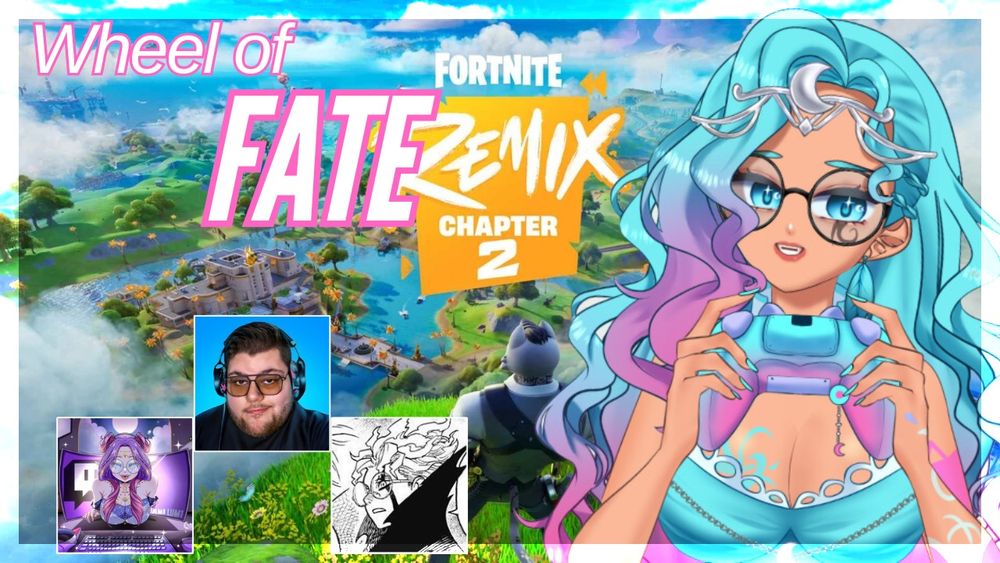 image featuring users phoenix vt , mama lumi and syth for wheel of fate fortnite ch2 remix