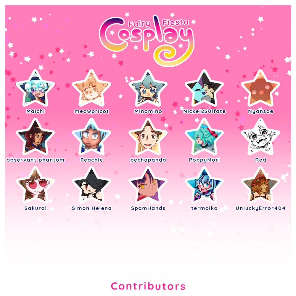 Fairy Fiesta Cosplay contributors list