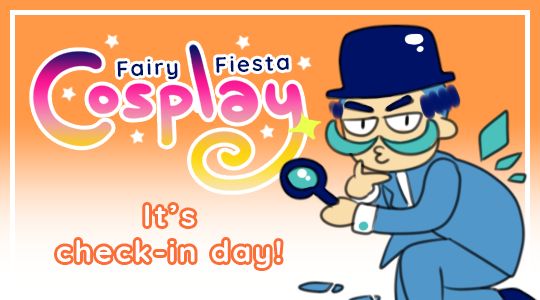 fairy fiesta cosplay - it's check-in day!
cirno cosplaying as hercule poirot 