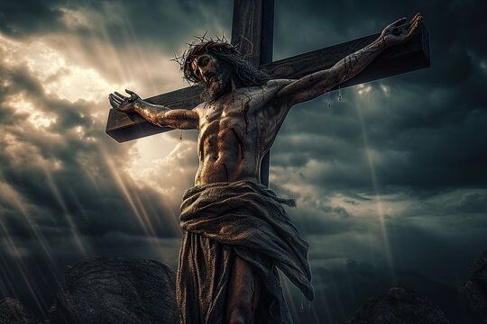 jesus christ being crucified