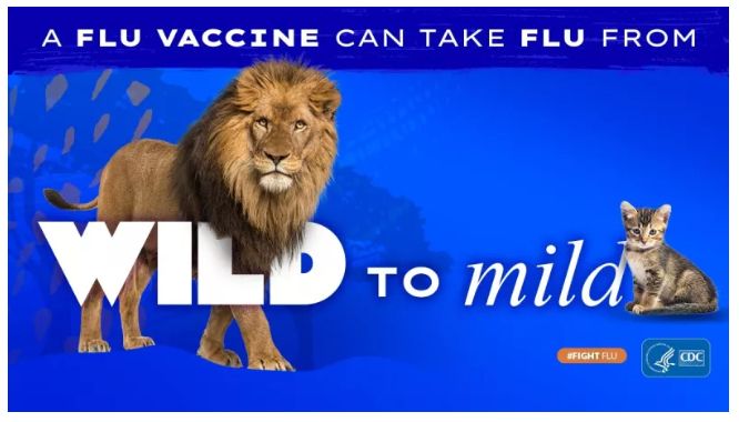 A flu vaccine can take flu from wild to mild