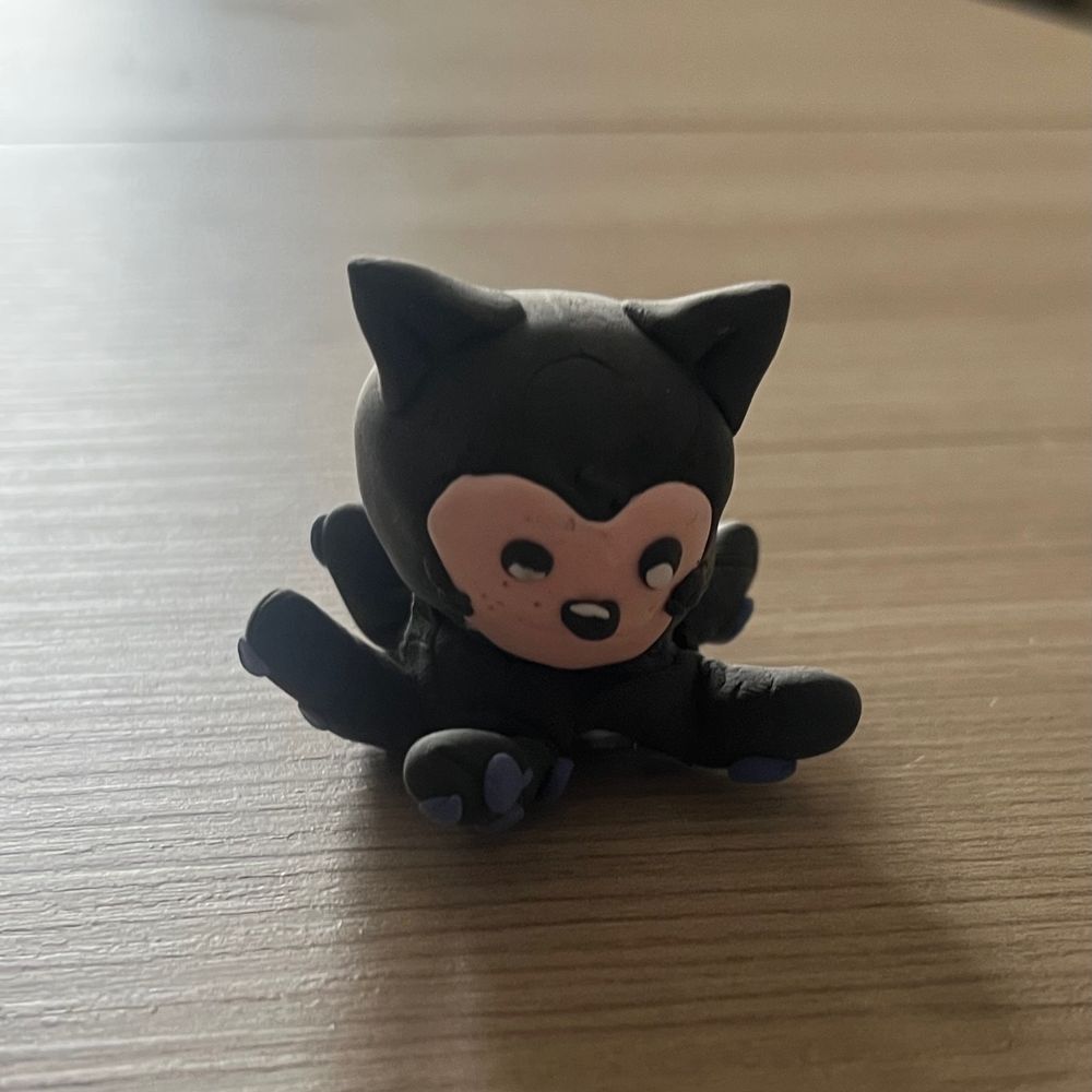 Mona the Octocat from GitHub made in modelling clay