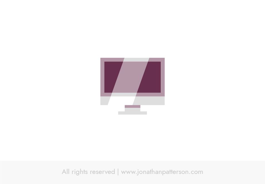 A desktop monitor with a bright reflection wiping across the screen