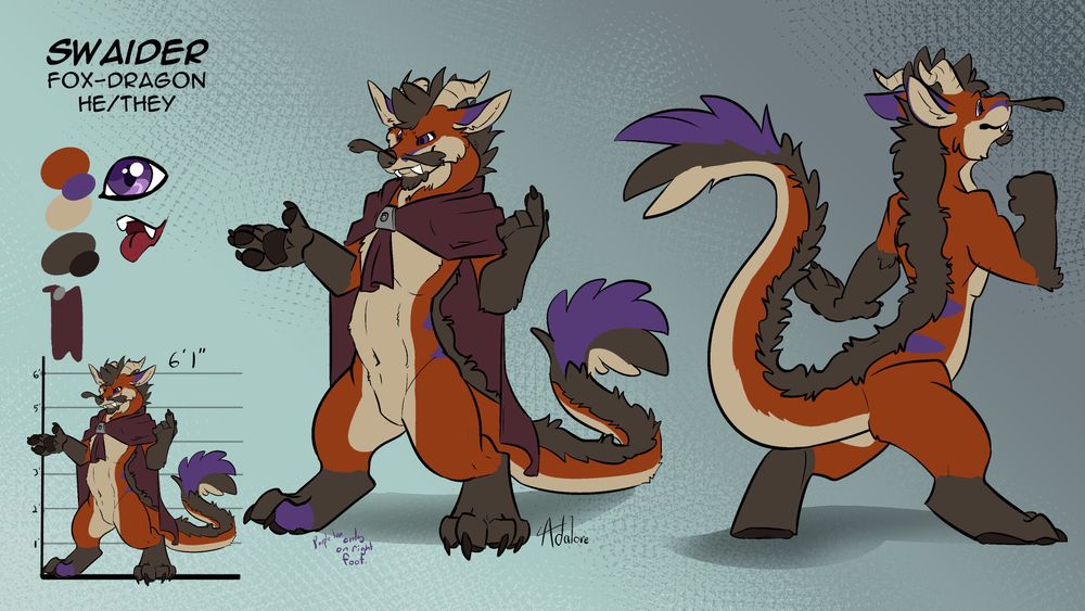 Reference of swaider a fox noodle derg thing