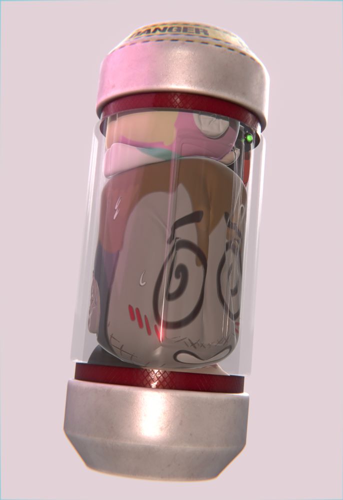 An interior shot of the container.