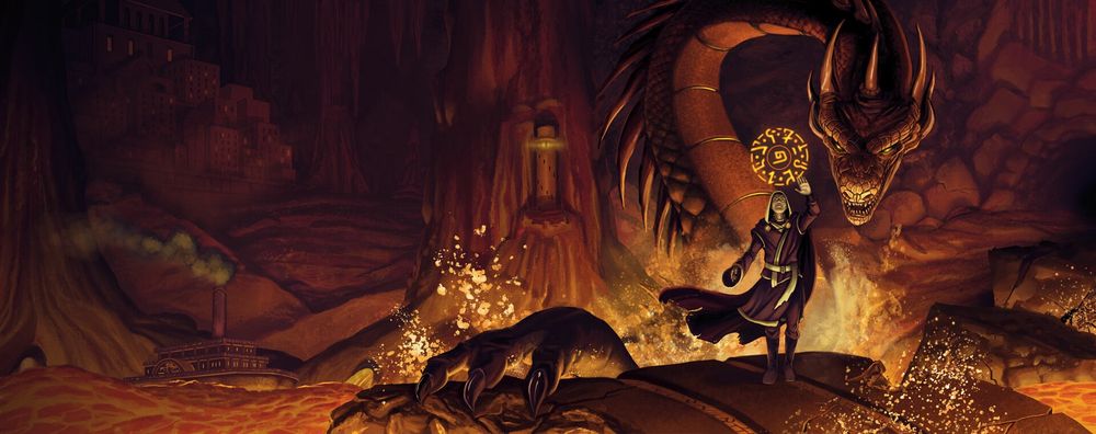 False cover for Fire Sea by Margaret Weis & Tracy Hickman