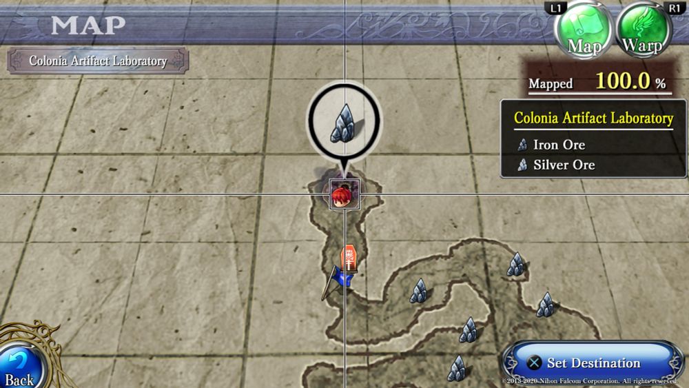 Shows 100% map completion