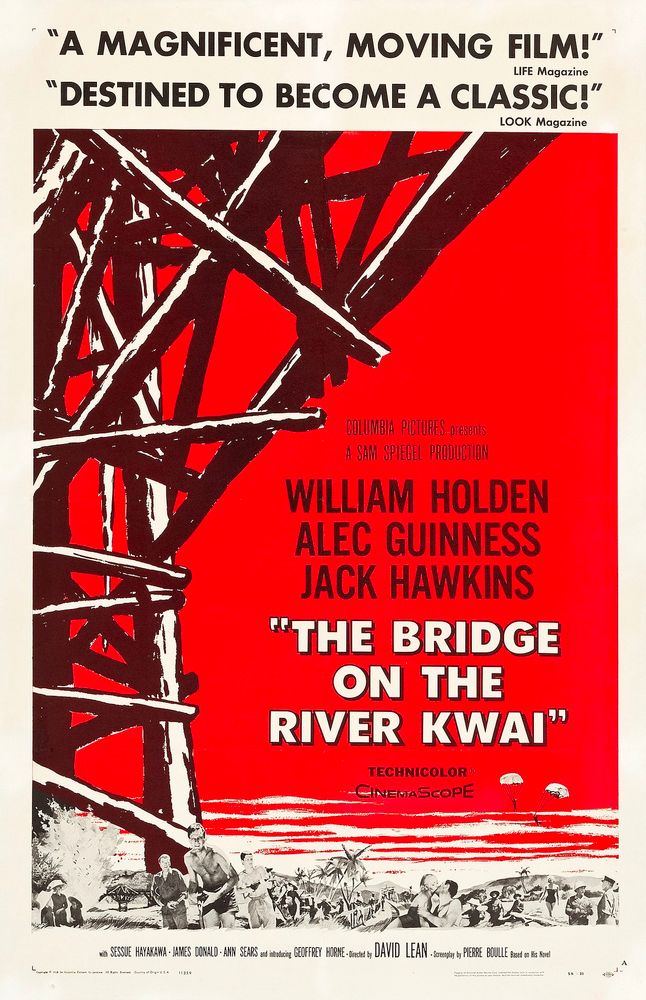 Movie poster from The Bridge On The River Kwai