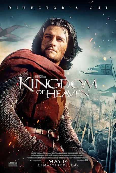 Kingdom of Heaven 4K Restoration re-release poster.