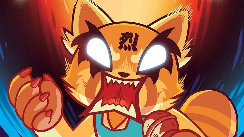 RAGE image of Retsuko the red panda from the anime Aggretsuko.