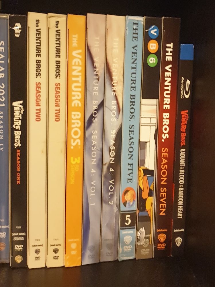 Venture Bros. Season 1-7 plus Baboon Heart movie physical media