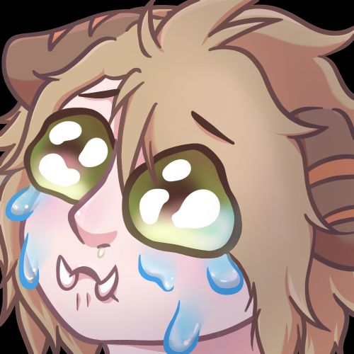 Nikki crying with big watery eyes