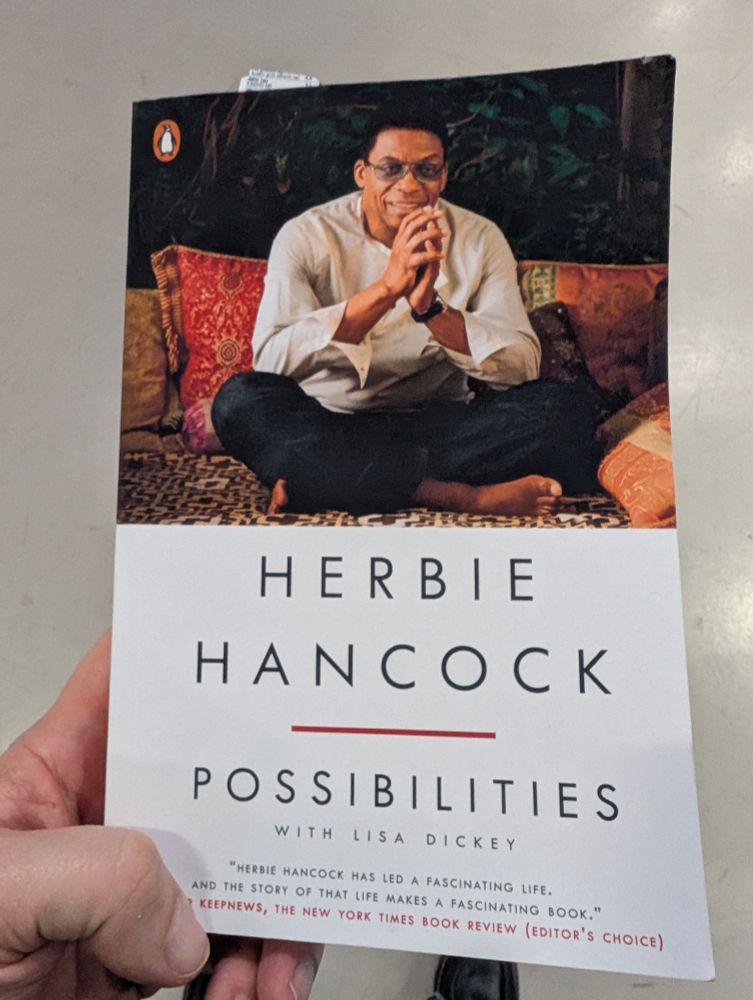 Je me régale avec les mémoires de Herbie Hancock 