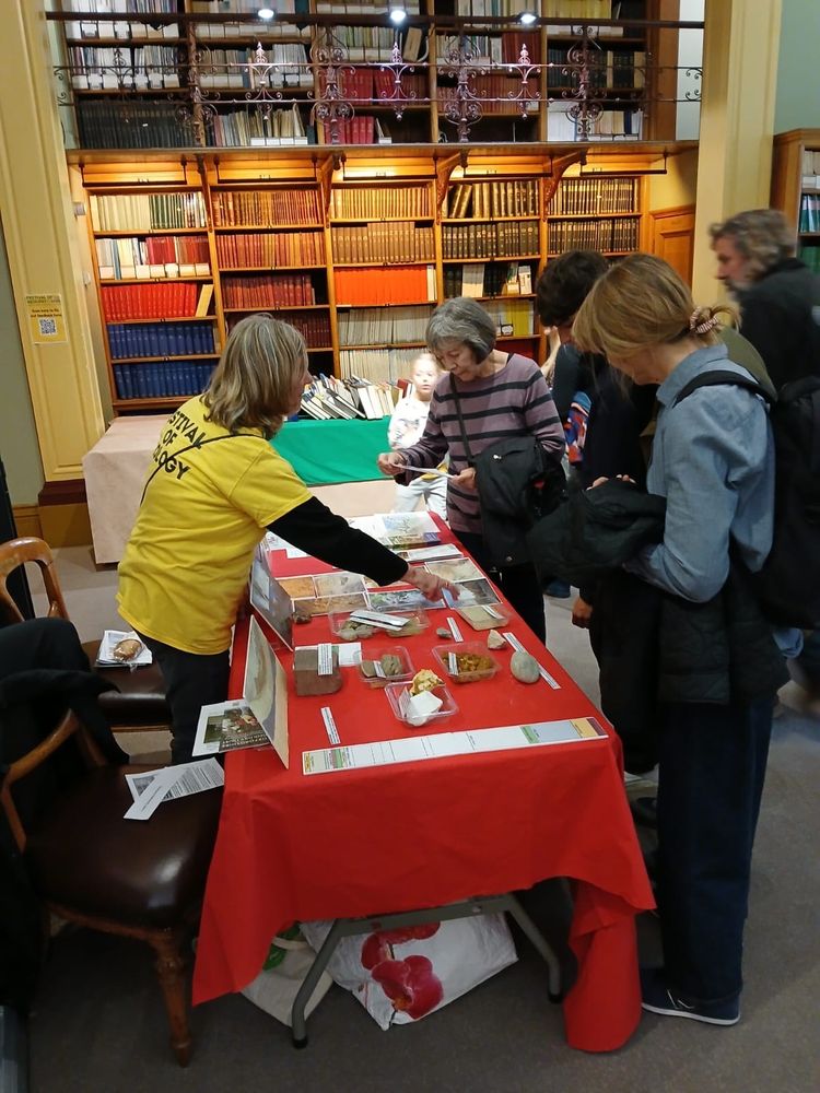 London Geodiversity Partnership’s stall at the Festival of Geology at Burlington House on Saturday