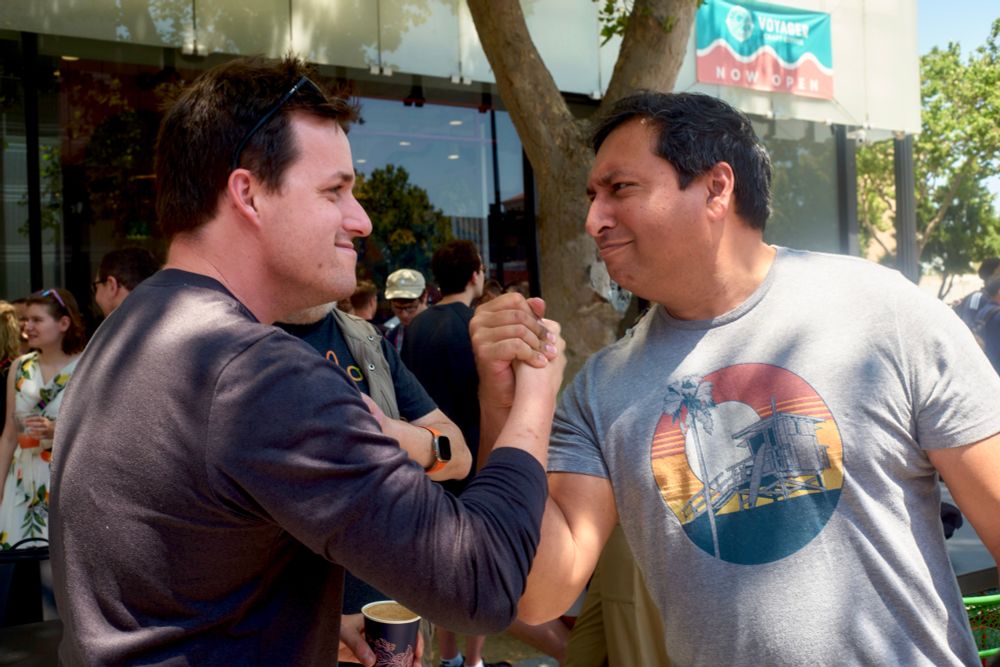 Jordan and Riz declaring either eternal friendship or eternal enmity 