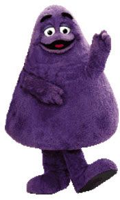 Burger King mascot, Grimace.