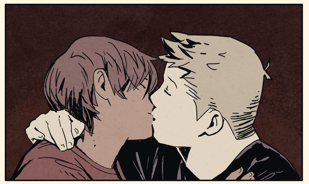 Alex and Noah from hello sunshine kissing