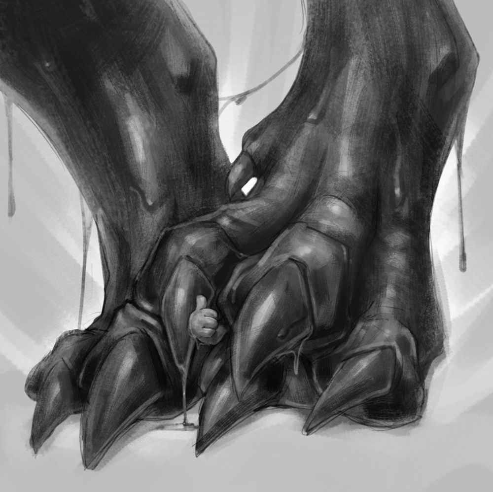 Dev's paws, a thumbs up from a micro popping out between his toes