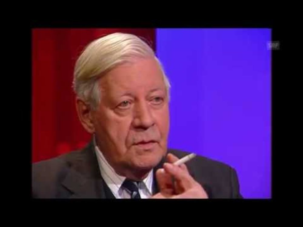 Sternstunde Philosophie - Helmut Schmidt im Gespräch