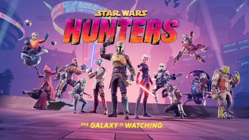 Promotional art for the game "Star Wars Hunters"
