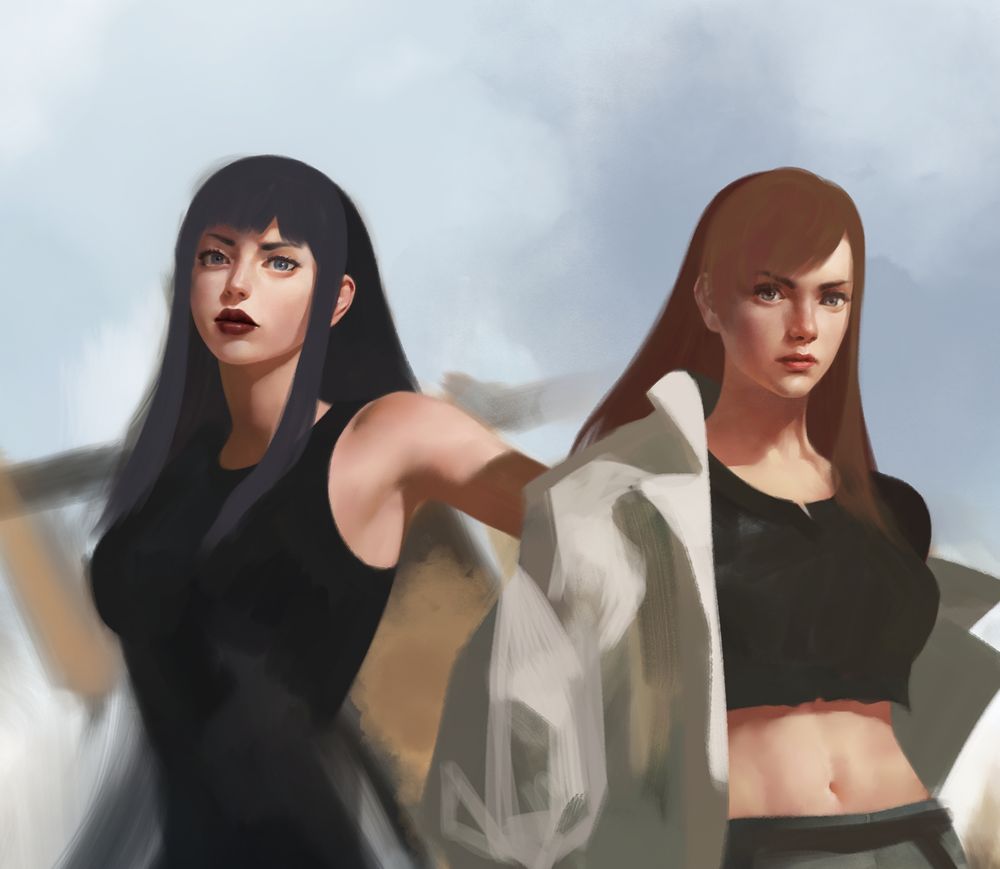 more WIP of adult Gaia and Ryne