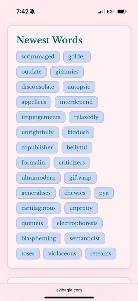 newest words on the Bluesky dictionary game