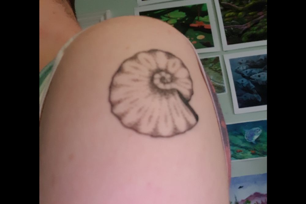 (Admittedly not great) photo showing the tattoo placement.