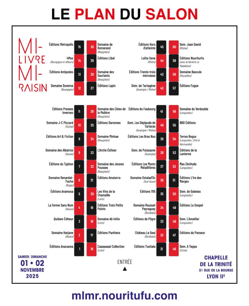 Le plan du salon, stand par stand.