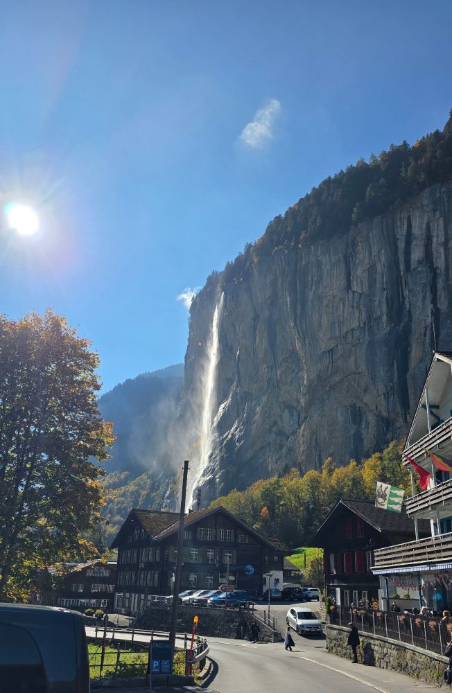 Waterfall in the Swiss Alps