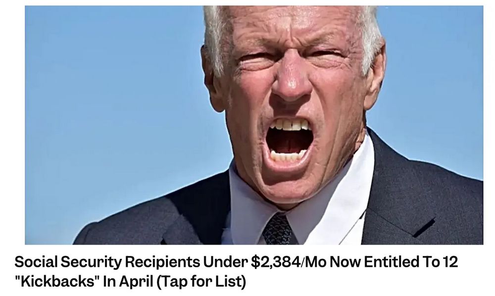 AI senior citizen who's furious about how much money he's getting
