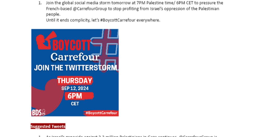 external - #BoycottCarrefour Social Media Toolkit - external