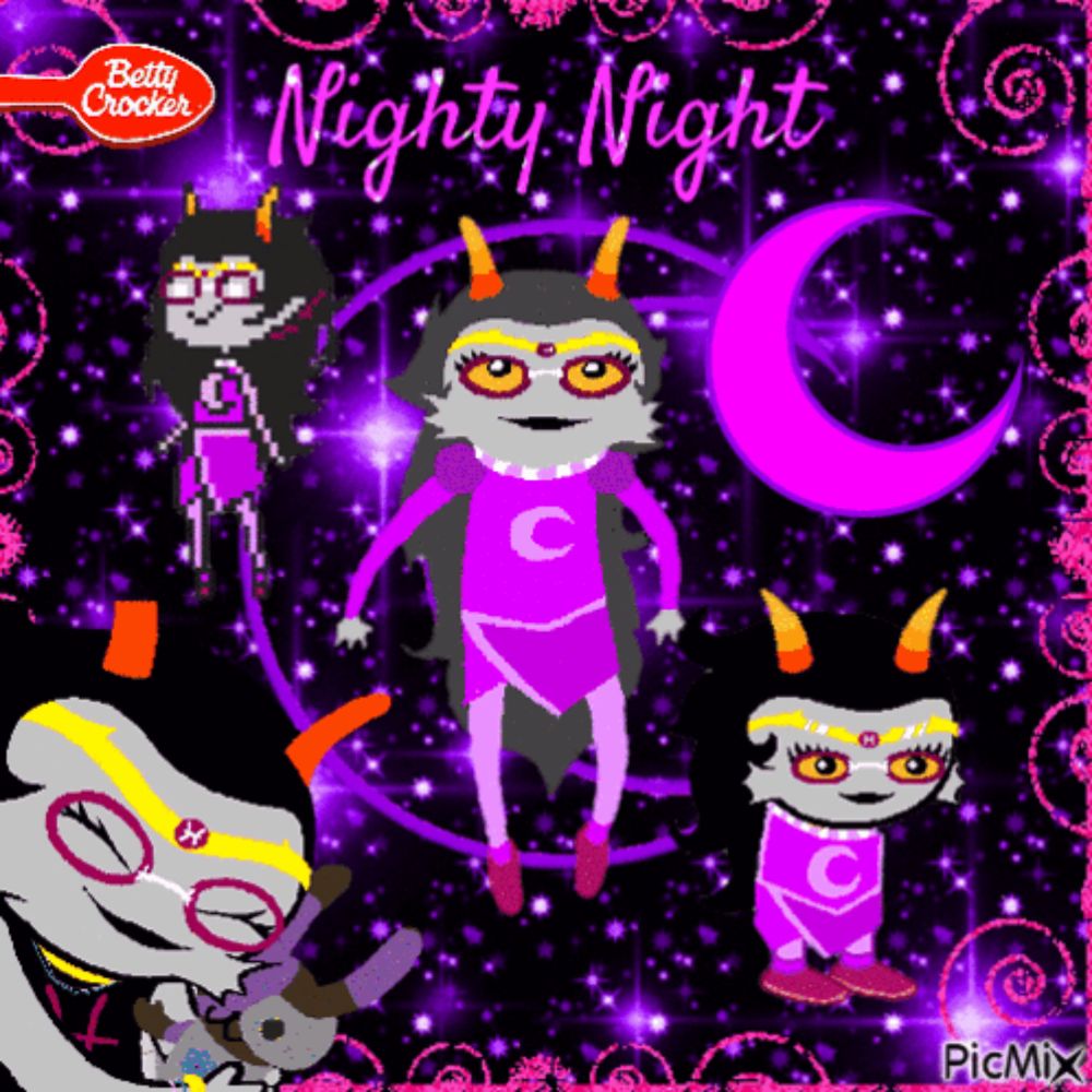 a betty crocker logo can be seen on a nighty night graphic