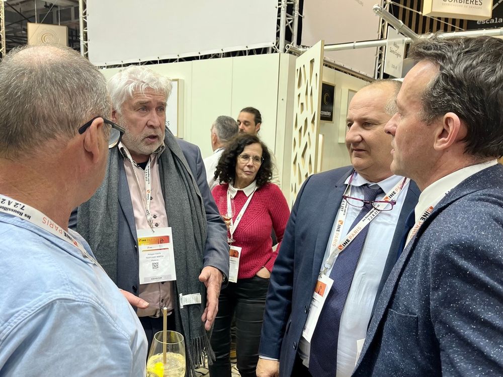 Discussions à #WineParis2015 avec les Présidents des AOC Minervois (Philippe Coste) et Corbières (Olivier Verdale)