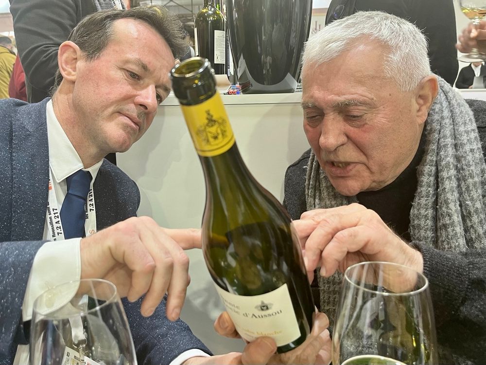 Échanges passionnants avec Jean-Paul Serres (Domaine Sainte Lucie d’Aussou, à Boutenac) 
