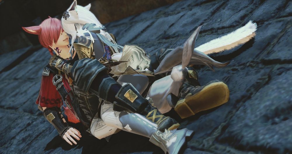 and they both end up falling to the ground. Definitely a poorly executed plan by Valenice just to get in his arms.