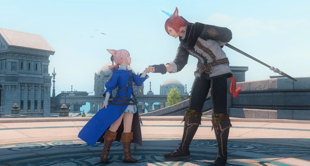 "Are you ready to go, my little adventurer?"