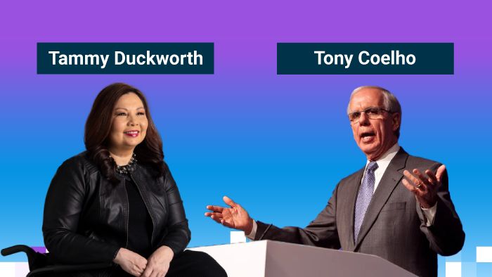 Tammy Duckworth and Tony Coelho