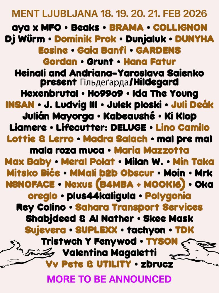 second announcement poster with all artists