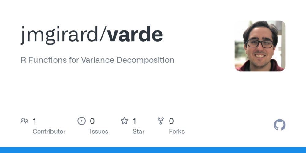 GitHub - jmgirard/varde: R Functions for Variance Decomposition