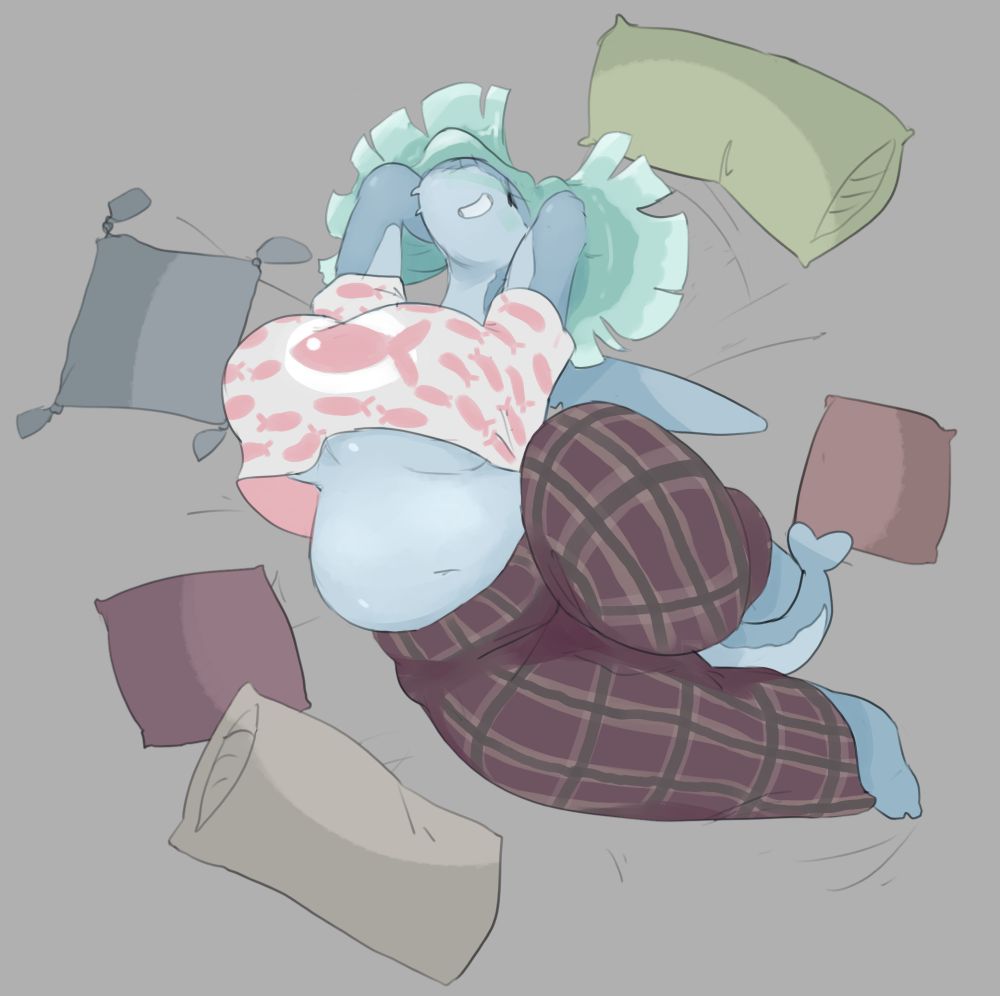 marina laying down in her jammies