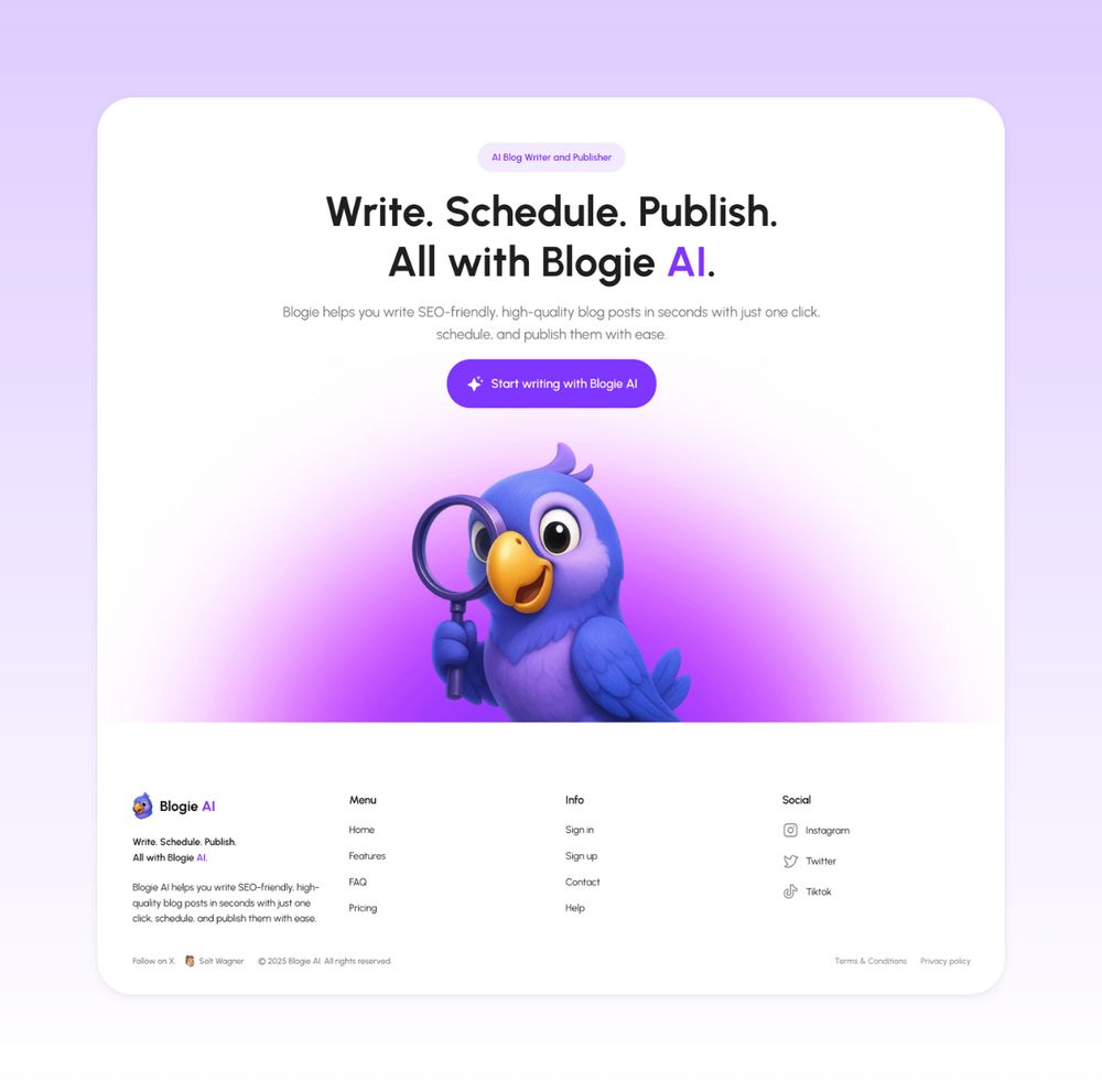 AI blog post generator and publisher
