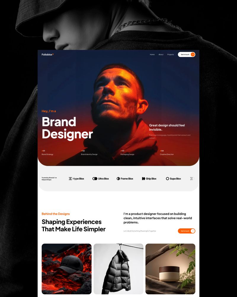 Framer website template