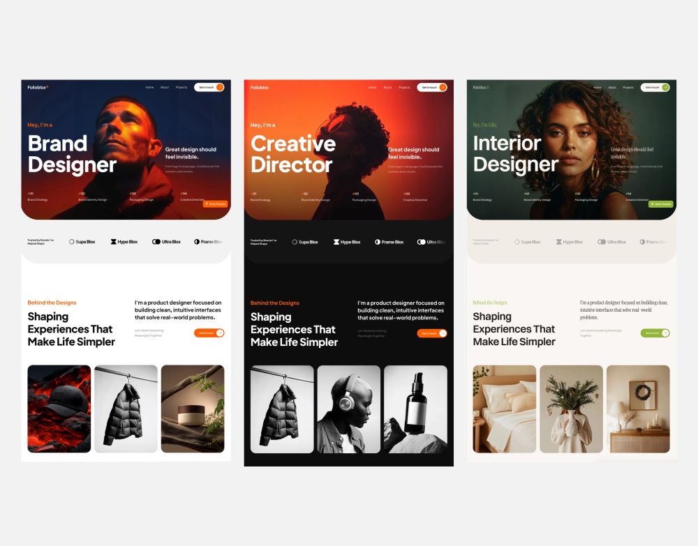 Portfolio Framer template